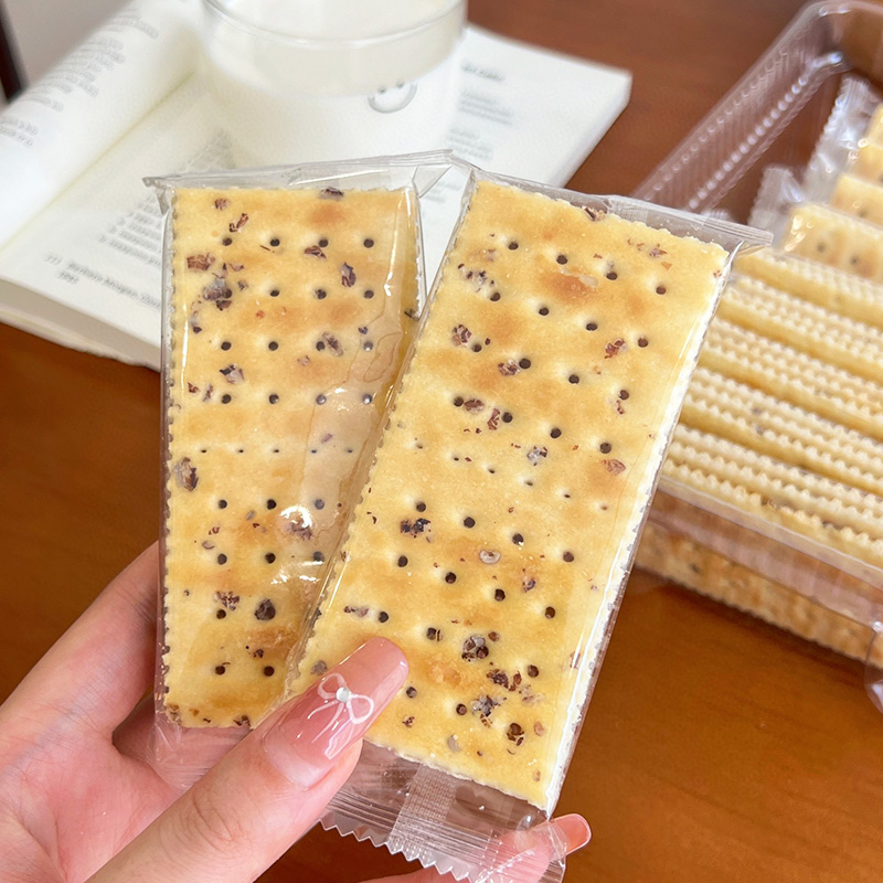 Siliginis et maris salis nitri Crackers