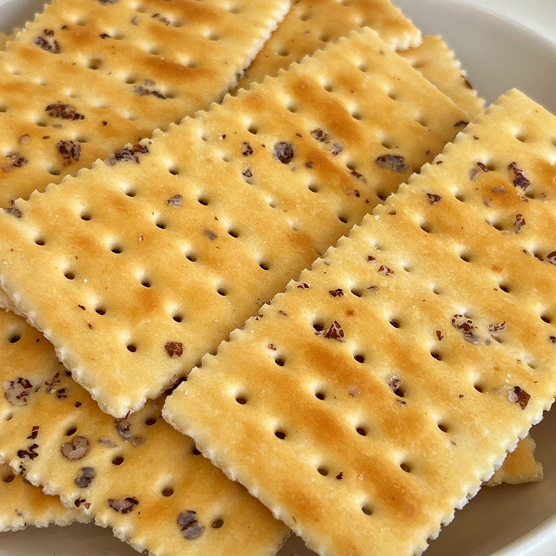 Siliginis et maris salis nitri Crackers